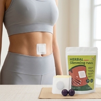 JIANCHI Patch Minceur Herbal 100% Naturel pour le Ventre, 14 Pièces/Paquet, Autocollant Transdermique pour Perte de Poids au Nombril