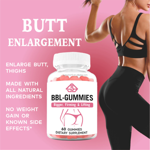 Complément alimentaire OEM BBL Gummies 60 unités, pour un effet raffermissant et liftant, pour femmes - Product Image 2