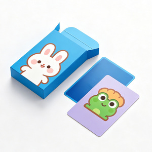 <span class=keywords><strong>Jeu</strong></span> de cartes personnalisé pour enfants, <span class=keywords><strong>jeu</strong></span> de cartes éducatif de dessin animé, <span class=keywords><strong>jeu</strong></span> de mémoire pour la famille et les fêtes - Product Image 2