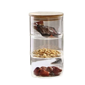 Fruit Storage Can Salad Bowl Box Mason Borosilica Glass <strong>Jar</strong> Kitchen Food Bulk <strong>Container</strong> <strong>Set</strong> for Spices Dried - Product Image 2