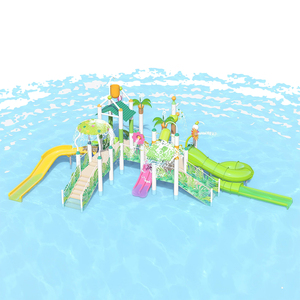 Parque Acuático con Temática de Selva <span class=keywords><strong>Tropical</strong></span>, Sistema de Toboganes de Agua de Acero Inoxidable y Fibra de Vidrio, Diseño Espiral Curvo - Product Image 5