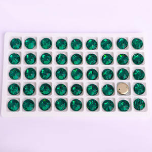 Diamantes de imitación para coser Crystal AB <span class=keywords><strong>con</strong></span> 2 agujeros Glitter Strass Flat Back Piedras de vidrio y cristales para tela - Product Image 5