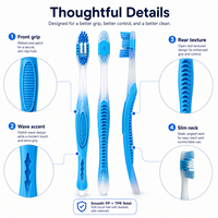 Usine de brosses à dents OEM ODM, gratte-langue et brosse à prothèses dentaires, emballage personnalisé, impression de logo, CE FDA