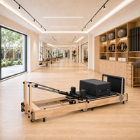 Réformateur Pilates pliable en érable premium durable professionnel certifié CE pour femmes entraînement du tronc à domicile