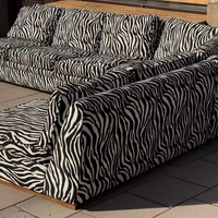 Venta Directa de Fábrica, Sofá Esquinero con Diseño de Caballo con Manchas, Estilo Bauhaus Antiguo, Sofá de Tela Grande para Sala de Estar, para Tres Personas