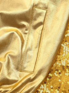 Chaqueta Metálica para Baile de Salón Latino para Niñas de 6 a 16 Años, Ropa Exterior para Hip-Hop, Baile Callejero, Competencia, Fiesta, Ropa de Baile Hip Hop - Product Image 3