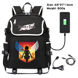 Mochila Escolar de Anime, para Mujer y Hombre, Casual, de Viaje, para Exteriores, con Diseño de <span class=keywords><strong>Ataque</strong></span> <span class=keywords><strong>a</strong></span> <span class=keywords><strong>los</strong></span> <span class=keywords><strong>Titanes</strong></span> - Product Image 6
