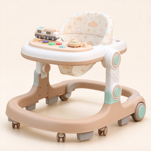 Marche-bébé avec roues et siège 4 en 1, marche-bébé d'apprentissage <span class=keywords><strong>de</strong></span> haute qualité, marche-bébé <span class=keywords><strong>pour</strong></span> apprendre à se tenir debout, marche-bébé <span class=keywords><strong>pour</strong></span> enfants - Product Image 5