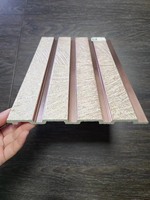 Panneau mural en PS imperméable, personnalisé, écologique, sans formaldéhyde, pour décoration intérieure, avec design graphique, persiennes en charbon de bois, direct usine