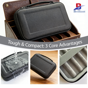 Astuccio Rigido Portatile per Penne Stilografiche Parker, <span class=keywords><strong>Pelikan</strong></span>, Lamy, Hero, Sheaffer e Altre - Organizzatore da Viaggio e per Uso Scolastico - Product Image 3