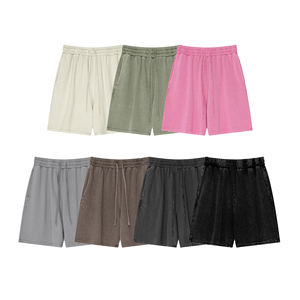 Cotton Fleece Sweat <b>Shorts</b> Wholesale Plain Streetwear Drawstring Blank Heavy Thick French Terry Cotton Jogger <b>Shorts</b> for <b>Men</b> - Product Image 2