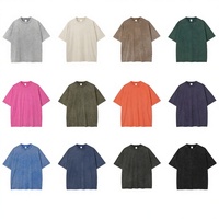 Kaos Streetwear Berat 250gsm Terbaik untuk Membangun Koleksi Kapsul Multi-Warna Merek Anda, Kaos Polos dengan Efek Sun-faded Washed