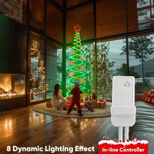<span class=keywords><strong>Luces</strong></span> <span class=keywords><strong>de</strong></span> Árbol <span class=keywords><strong>de</strong></span> Navidad en Espiral LED <span class=keywords><strong>de</strong></span> 3/5/7 Pies <span class=keywords><strong>de</strong></span> Altura, Certificación ETL, Verde y Rojo, 8 Efectos <span class=keywords><strong>de</strong></span> Iluminación Dinámica <span class=keywords><strong>para</strong></span> Decoración Festiva en Exteriores e Interiores - Product Image 3