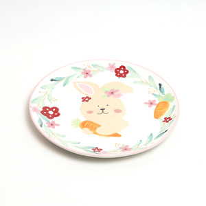 2025 Easter Tableware Reusable Cute Bunny Dinner Ware Set Wedding <strong>Plates</strong> and Cutlery Ceramic Breakfast Dinnerware Set Luxury - Product Image 6