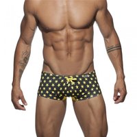 Shorts de bain pour hommes Honara, fabriqués en usine OEM, sexy, taille basse, élastiques, séchage rapide, extensibles dans quatre sens, polyester/nylon