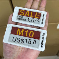 Étiquette de rayon électronique de 2,6 pouces avec affichage numérique du prix, BLE 5.0 et NFC, écran E-Ink, autonomie de la batterie de 5 à 7 ans