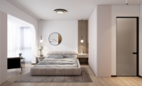 Armoire de chambre moderne sur mesure pleine grandeur avec abondant espace de rangement pour hôpitaux et hôtels