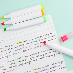 ชุดปากกาไฮไลท์ดินสอสีพาสเทลขนาดเล็ก,ปากกาไฮไลท์ที่มีเอกลักษณ์หลากสีเรืองแสง