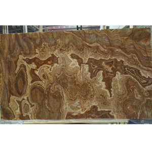 Sang trọng đá nâu <span class=keywords><strong>Onyx</strong></span> mờ <span class=keywords><strong>Backlit</strong></span> đánh bóng Countertop đá cẩm thạch tự nhiên đá Hổ Vàng <span class=keywords><strong>Onyx</strong></span> Đá Cẩm Thạch hàng đầu bàn ăn - Product Image 4