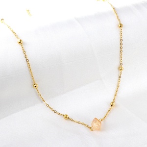 Collar con Colgante de Zirconia de Colores en Forma de Diamante, Chapado en Oro de 18K sobre Acero Inoxidable Grueso, Nuevo y de Lujo de ASON - Product Image 4