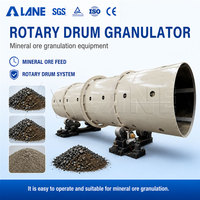 Granulateur rotatif à tambour pour poudre de minerai minéral LANE, ligne de production de granulation d'engrais, usine fournisseur