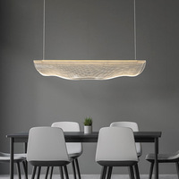 Lustre suspendu LED moderne de luxe avec plaque de guidage pour salon et chambre à coucher