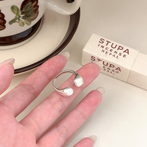 Silver Ruitai S925 Sterling Silver Geometric <b>Ring</b> Open Design Unisex Fashion Jewelry Gift - Product Image 2