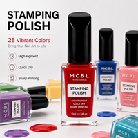 Esmalte de Uñas Transparente con Tecnología Antimanchas, Contornos Impresos que No se Corren al Aplicar, Capas de Esmalte de Uñas con Sellado Superior