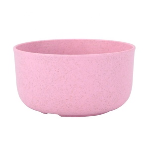 Unbreakable Durable Eco Tableware Set Wheat <strong>Straw</strong> Pulp Fiber Kid <strong>Bowl</strong> <strong>with</strong> Spoon - Product Image 5
