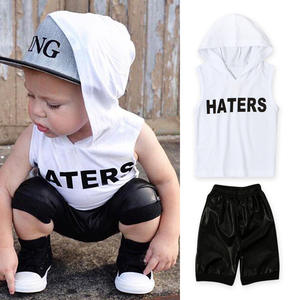 Ensemble de vêtements pour enfants à bas prix, pantalons et shorts pour garçons, pour le sport, fabriqué en Chine - Product Image 2
