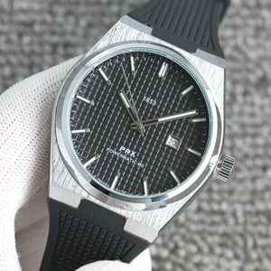 Reloj de Lujo Automático Tissotes PRX de Calidad Original, Movimiento SW200, Caja de Fibra de Carbono, Cristal de Zafiro, Resistente al Agua - Product Image 2