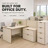 Panneau de particules mélaminé blanc double face de 16 mm (MDF), panneau à densité uniforme pour le corps de l'armoire