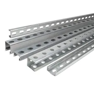 41*41 Three-way Punching Strut Channel C Channel Hot Dip Galvanized Steel Channel HDG Unistrut Unicanal