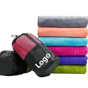 High Quality Fitness Gym Towel With Logo Custom Embossed Laser Print Quick Drying Microfiber Sports Towel