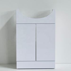 PTB moderne 550 brillant blanc <span class=keywords><strong>deux</strong></span> portes monté au sol <span class=keywords><strong>salle</strong></span> <span class=keywords><strong>de</strong></span> <span class=keywords><strong>bain</strong></span> lavabo armoire vanités meubles - Product Image 2