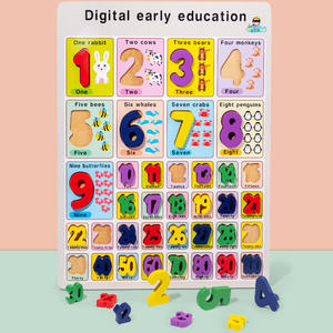 Puzzle en bois éducatif, 11 pièces, vente directe, jouets de cognition, mathématiques, vente en gros, éducation précoce - Product Image 3
