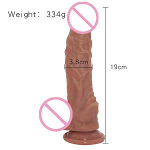 Braune Farbe lebensechter <span class=keywords><strong>Dildo</strong></span> für Frauen Riesige realistische doppelte Penis Spielzeug Sex Erwachsene Ultra weiche Dildos Penis Sexspielzeug für Frauen - Product Image 3