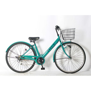 Vélo urbain vintage pour femmes, fourche en acier de <span class=keywords><strong>27</strong></span> <span class=keywords><strong>pouces</strong></span>, 6 vitesses, vélo de ville rétro classique, freins à disque, cadre rigide pour adultes - Product Image 1