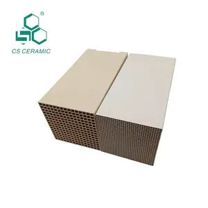 Honeycomb ceramic for RTO/RCO monolith catalyst support