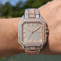 Montre mécanique de luxe pour homme, style Hip Hop, sertie de moissanite VVS1, passe le testeur de diamant, verre saphir, design de créateur