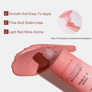 Nhà máy bán chạy dropshipping <span class=keywords><strong>Kaolin</strong></span> Bentonite hồng rượu vang đỏ enzyme làm sạch mặt bùn Mặt nạ đất sét mặt nạ cho da mụn - Product Image 2