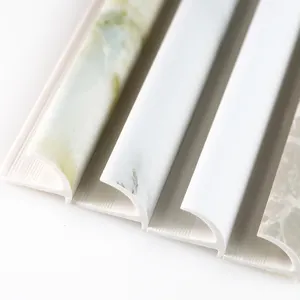 10mm PVC Round Tile Angle Ceramic Tile Trim For Marble Edge Decoration