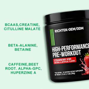 Suplemento Nutricional para el Desarrollo Muscular, Marca Privada, Polvo <span class=keywords><strong>Pre</strong></span>-Entrenamiento para Hombres y Mujeres, para el Desarrollo de la Fuerza Muscular - Product Image 3