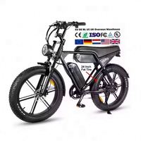 Vélo électrique V8 Pro Plus, vélo tout-terrain électrique de 20 pouces et 24 pouces, vélo à gros pneus, bon amortisseur, vélo à 7 vitesses, stock européen