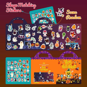 สมุดสติกเกอร์กระดาษกาวลายการ์ตูนสร้างสรรค์รักษ์โลก ปั๊มฟอยล์ ฝึกสมาธิสำหรับเด็ก ปรับแต่งได้เอง DIY - Product Image 5