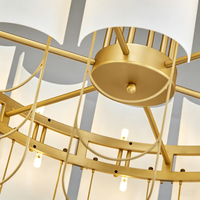 Luminaire d'intérieur nordique personnalisé, éclairage pour escalier, chambre à coucher, couloir, lampe suspendue, décoration simple pour la maison, lustre de luxe