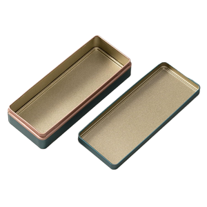 Mới đến Tùy chỉnh hình chữ nhật bán buôn trà <span class=keywords><strong>tins</strong></span> kim loại đồ trang sức quà tặng Kẹo đóng gói cà phê sang trọng hộp thiếc - Product Image 3