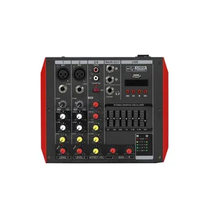 Console di corsia 4 mixer professionale audio audio console mixer audio audio audio professionale suono portatile power mixer