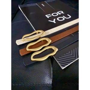 Ceinture fine pour femme Ital Design, boucle en alliage, style décontracté, ceinture en PU - Product Image 2