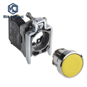 <b>Momentary</b> <b>Push</b> <b>Button</b> <b>Switch</b> XB4BA51 22mm Mushroom Head Emergency Stop for Industrial Control Panel and Machinery - Product Image 1
